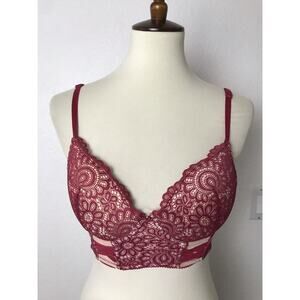 No Brand Lingerie Bra Push Up Lace Mesh Padded Underwire